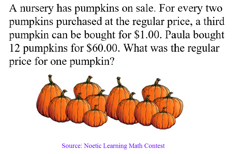 This week's math problem